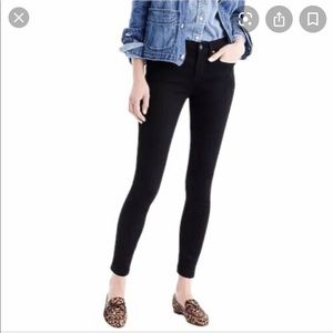 J crew mid rise toothpick black corduroy sz 27 reg